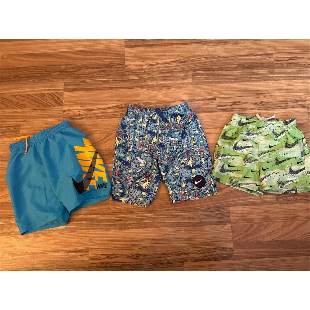 Nike Lot Of‎ 3 Boys Size Small Swim Trunks